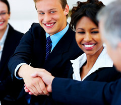 Professional department team meeting